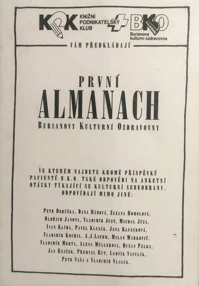 První almanach Burianovy kulturní ozdravovny
